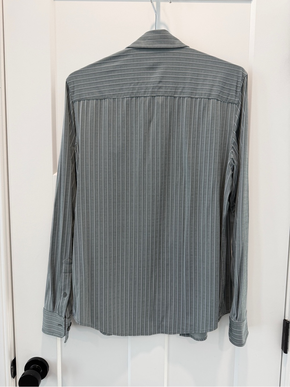 RHONE Men's Slate Pinstripe Dress Shirt - Picture 4 of 4